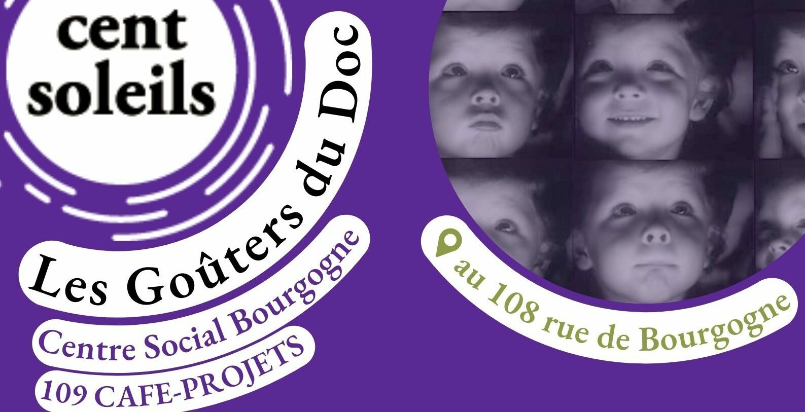 Lire la suite à propos de l’article Les Goûters du Doc – de Janvier à Juin 2024 – Centre Social Bourgogne – 109 Café-Projets